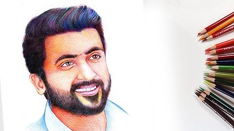 How to draw Actor Surya step by step for Beginners in Tamil | #surya | Sketch something|shabeer art