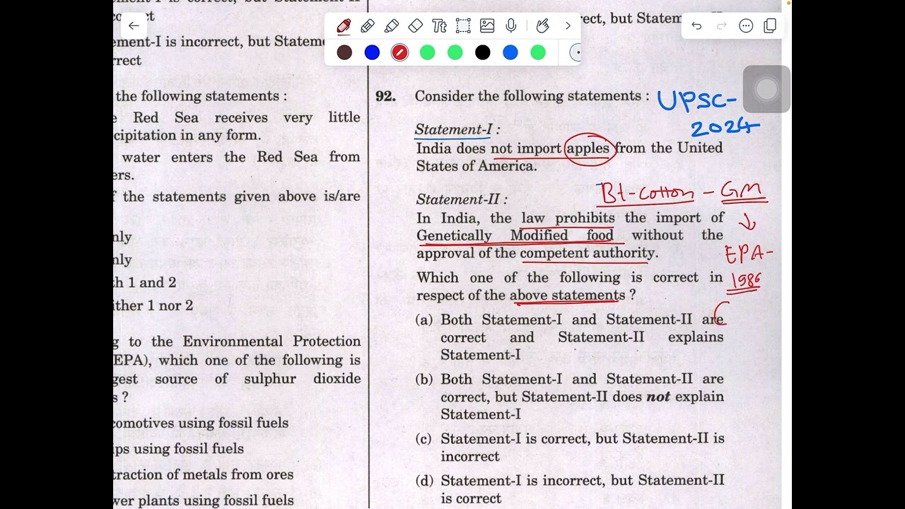 UPSC PYQ 2024 Question Paper Smarts tricks 