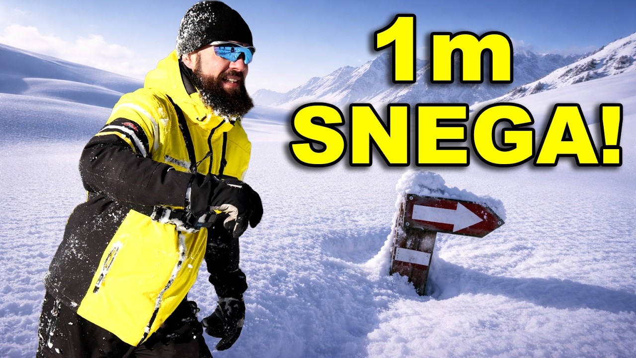 Hodali smo po METAR DUBOKOM SNEGU | Krpljanje za početnike