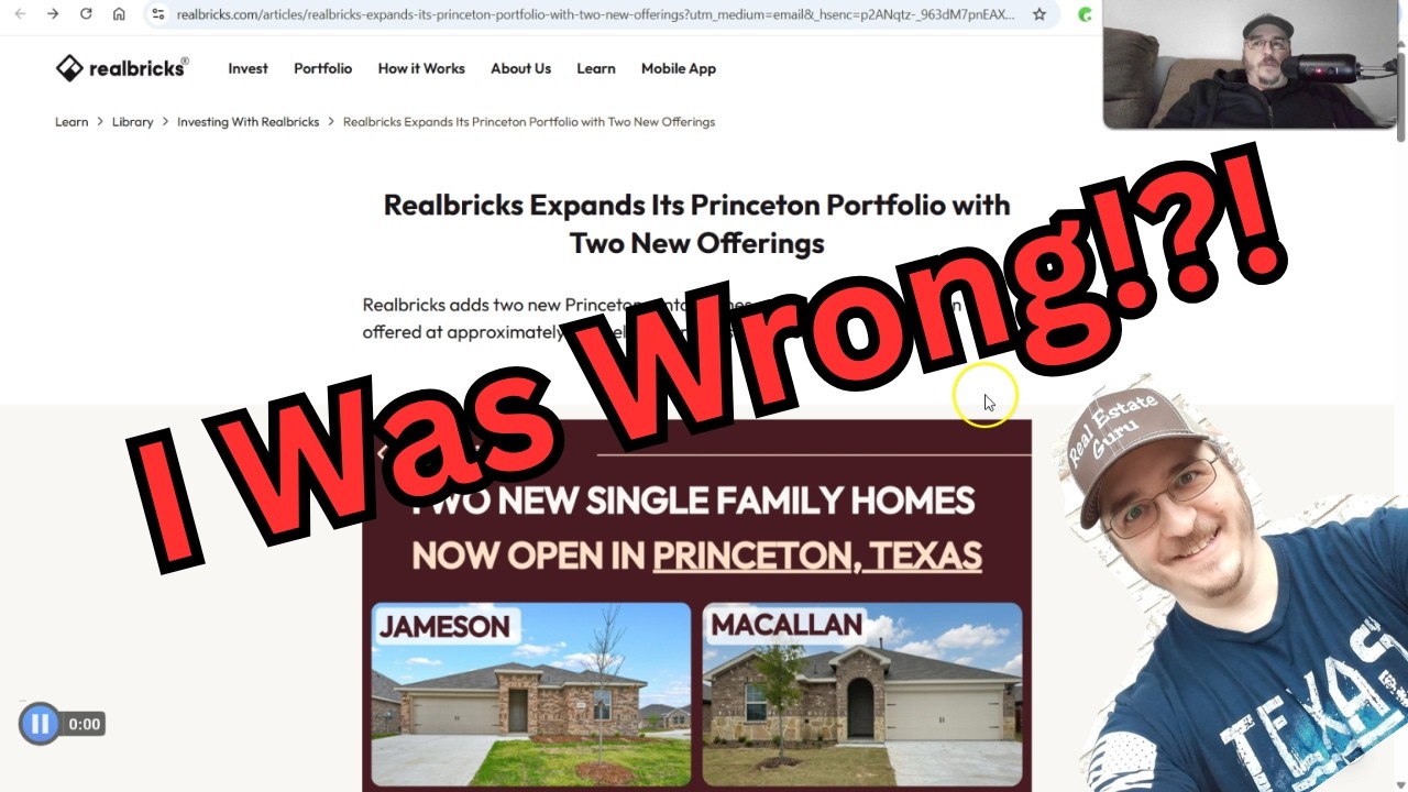I Was Wrong About Investing on realbricks.com - Fractional Real Estate - Buying Brand New Properties
