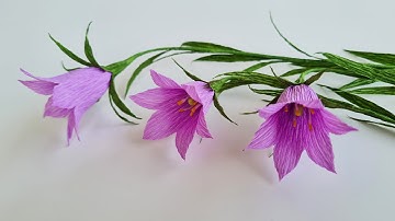 How To Make Campanula Paper Flower / Paper Flower / Góc nhỏ Handmade