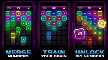 X2 Number Merge - Neon 2048 Game Android Gameplay