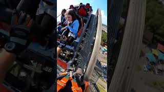 Passengers Trapped on Roller Coaster — Safe Rescue 🎢 #shorts #rollercoaster #adrenalinerush