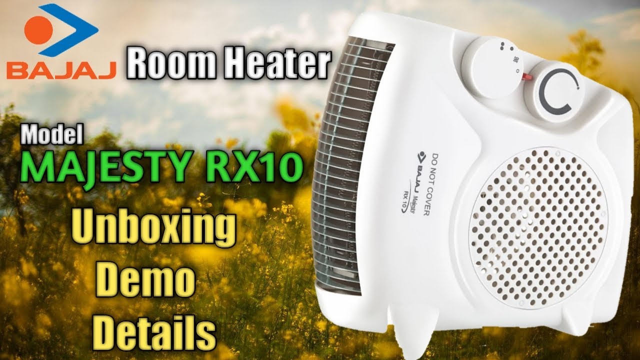 BAJAJ Room Heater Majesty RX10 Unboxing u0026 Demo @Mehrotra Electronics -  YouTube
