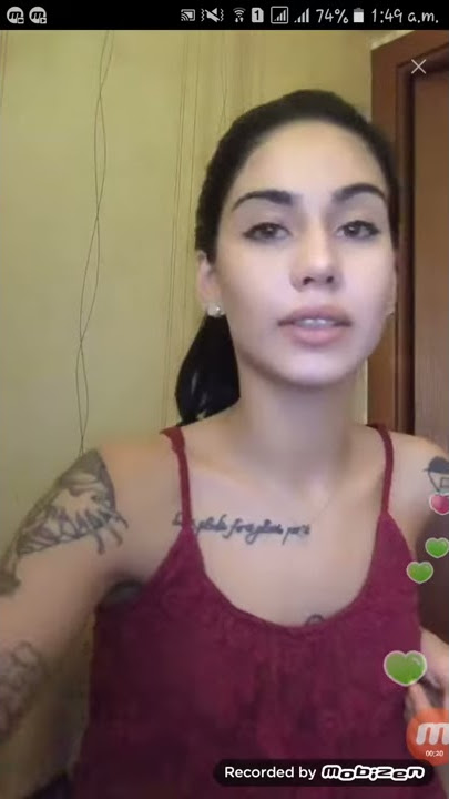 Imo And Bigi Live  Call  Russian Girl in Meroon Night Dress