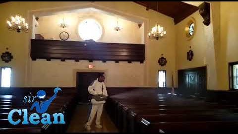Sanitation of a Church with ULV Cold Fogger Vector Fog Testing
