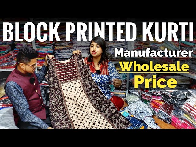 Buy Red Block Printed Kalamkari Cotton Slip Kurta Online @ Tjori.Com. Easy  Return – TJORI