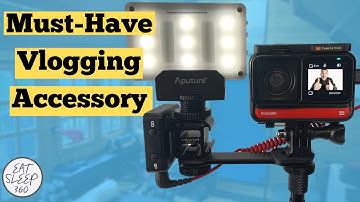 Insta360 ONE R Vlog Setup - Add a Light and Microphone with the Ulanzi Triple Cold Shoe Mount