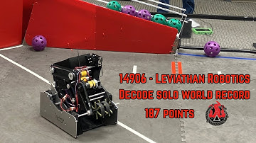 14906 Leviathan Robotics - 187 verified solo World Record.