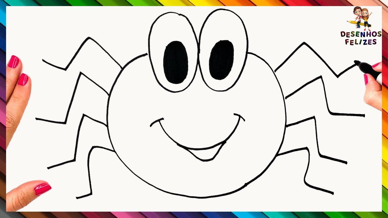 Como Desenhar Uma Aranha Passo A Passo 🕷️🕸️ Desenhar Aranha Fácil - YouTube