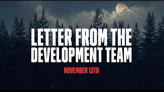 GENERATION ZERO NOVEMBER 13TH LETTER FROM THE DEVS !!