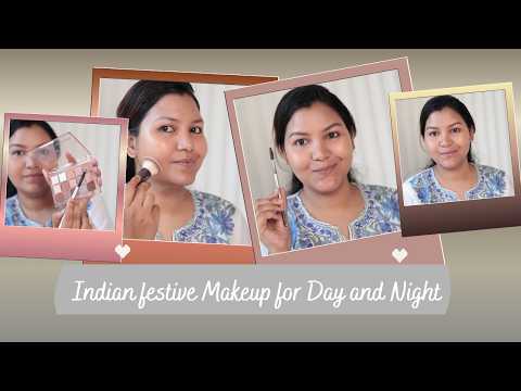 From Day to Night Glam ✨ Indian Festive Makeup Tutorial | Beginner Friendly |