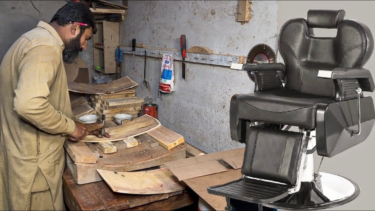 Incredible Process of Manufacturing Beauty Parlor and Salon Chair || How to Make Barber Chair