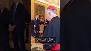 Pope Leo XIV Prays the Lord's Prayer in English 🙏