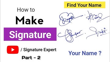 ✅ How To Make Signature | How to make your own Signature
