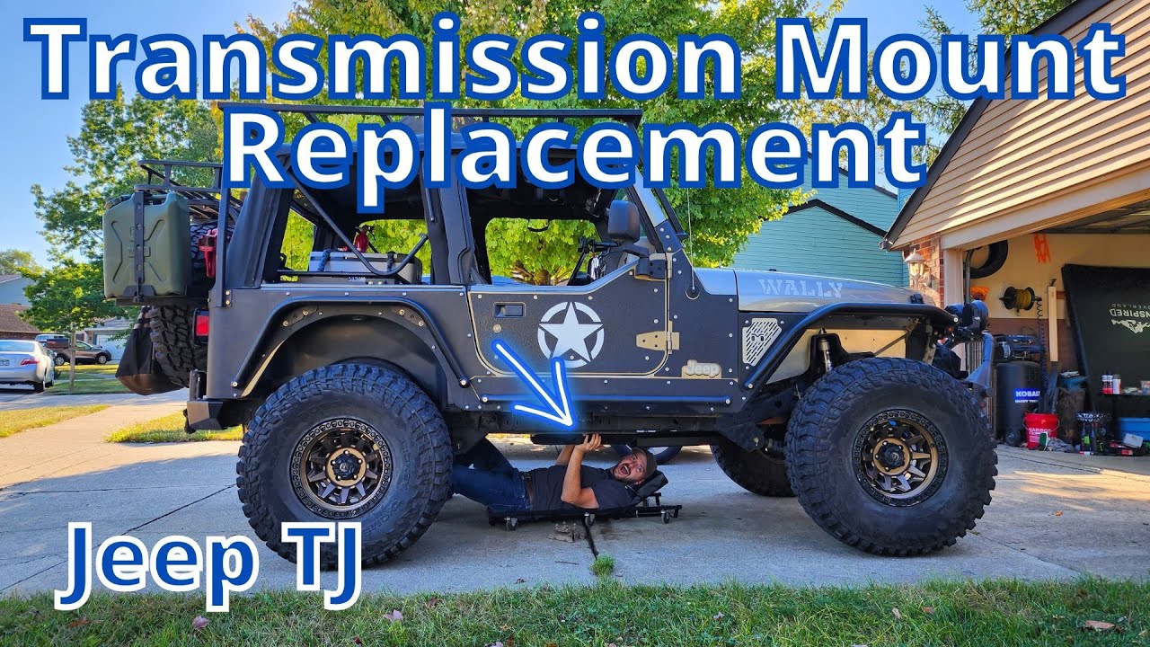 How To Replace Your Transmission Mount | Jeep TJ - YouTube