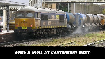 69016 & 69014 on RHTT duty through Canterbury West