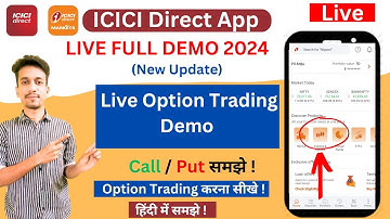 icici direct option trading demo in hindi | icici direct options trading | icici direct app review