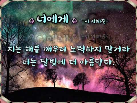 너에게   -시 서혜진-