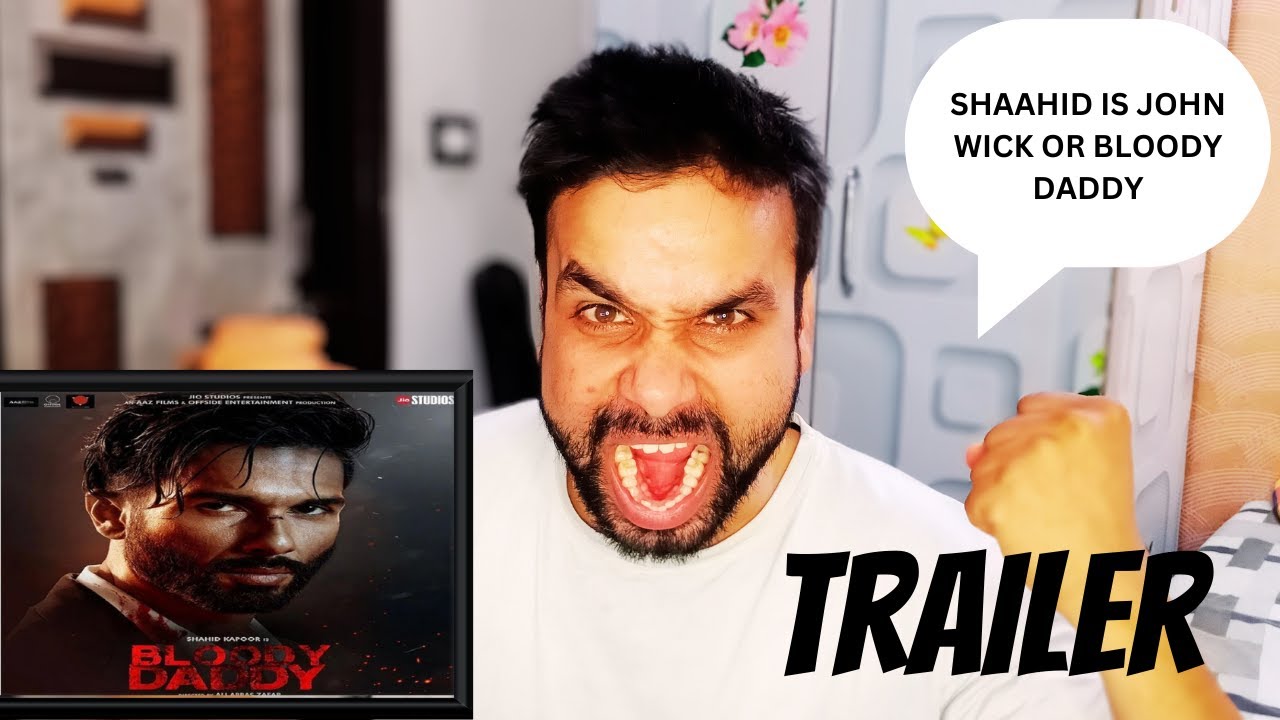 Bloody Daddy Official Trailer | Shahid Kapoor | Diana Penty | Ali Abbas Zafar | Jio Cinema| Reaction