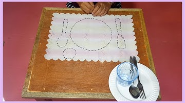 Table Setting with pattern | Montessori Practical Life