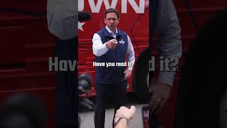 DeSantis HUMILIATES Leftwing Reporter Pushing A False Narrative shorts