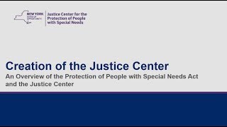 Creation of the New York State Justice Center