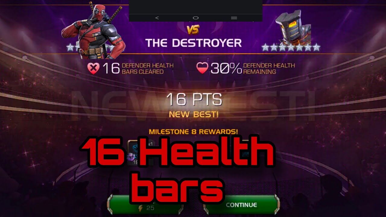 The Destroyer Easy 16 HEALTH BARS |Solo Coliseum | Marvel Contest of Champions 