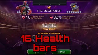 The Destroyer Easy 16 HEALTH BARS |Solo Coliseum | Marvel Contest of Champions 
