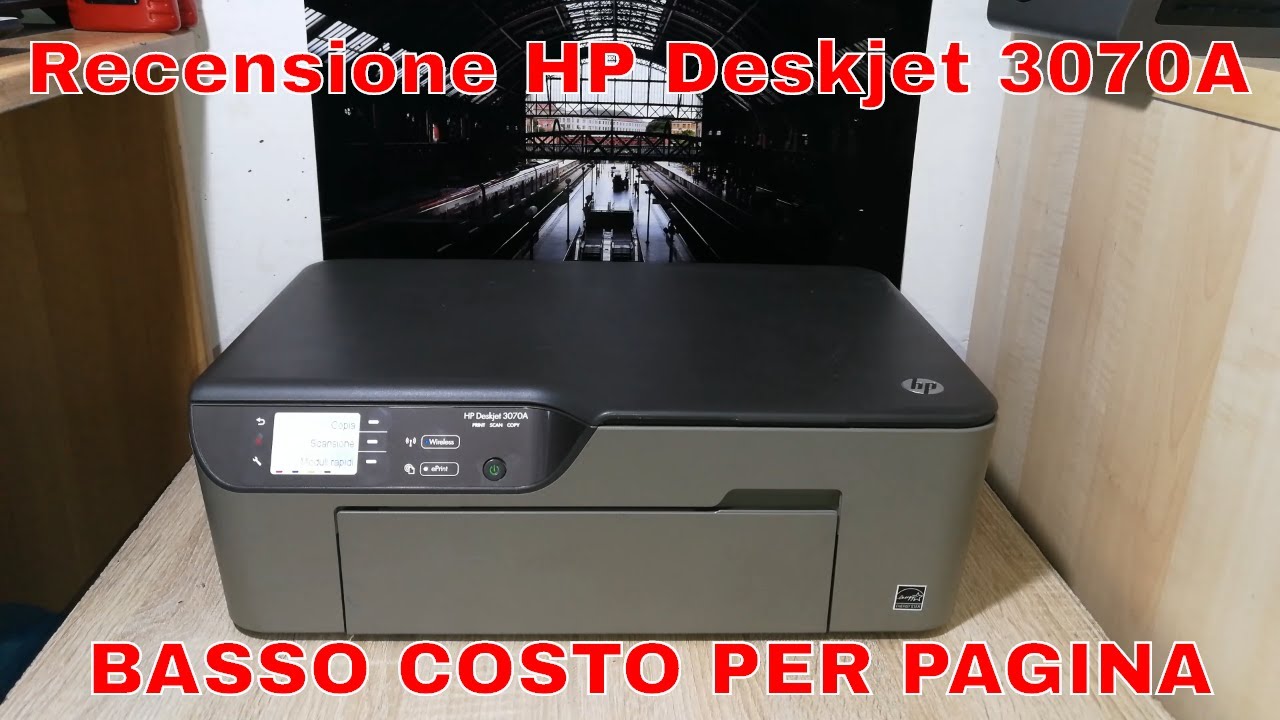 Stampante Per Casa e Ufficio Economica • Recensione HP DeskJet 3070A -  YouTube