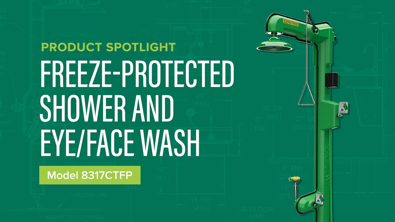 ❄️ Safety Shower 8317CTFP AXION - Freeze-Protected | Haws EMEA