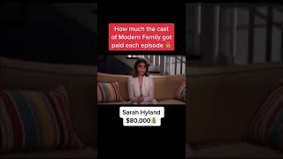How much the cast of Modern Family got paid each episode Ty Burrell🤑🤑 🤑 tiktok thespiderwebs #sho