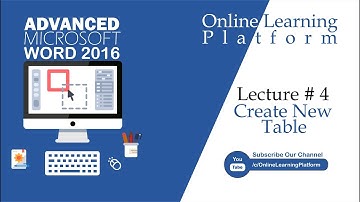 Word 2016 - Creating Tables - How To Create a Table in MS Office - Make Rows Columns and Enter Data