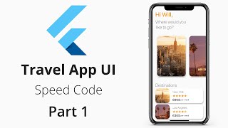 Flutter Travel Booking App UI Concept | Speed Code - Part 1