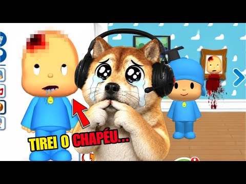 Tirei o chapéu do TALKING POCOYO pra ver O QUE TEM DEBAIXO… 😨