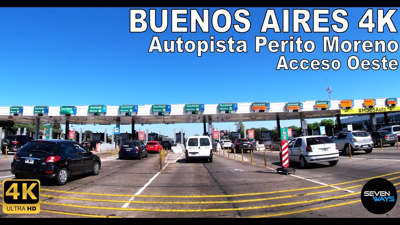 [4K] BUENOS AIRES - AUTOPISTA PERITO MORENO / ACCESO OESTE / RUTA 7 (P.Avellaneda/Liniers/Ituzaingó)