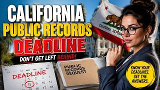 How to check a public records response deadline in California