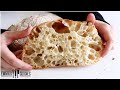 4 Ingredient, NO-Knead Ciabatta Bread Recipe | The EASIEST Way to make Ciabatta