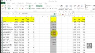 Formatting Dates Numbers Excel 2013 Beginners Tutorial