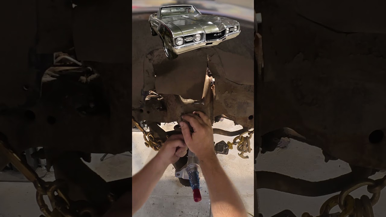 1968 442 Disc Brake Conversion Timelapse and Tricks  #barnfind #oldsmobile #442