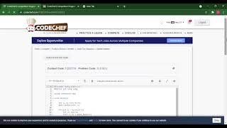 Clean The Sequence || CODECHEF || FIZZ BUZZ || 100% ACCEPTED SOLUTION || CODE LINK IS IN DESCRIPTION