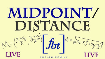 ⚫️ Finding the Midpoint and Distance Between Two Points Live [fbt]