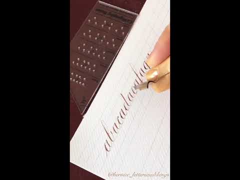 17. Copperplate Basics Serie - Exercise letterchain