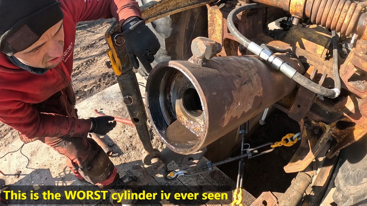 Fixing Up The Kirovets Tractor - Making a new Top Link