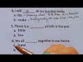 English Grammar Exercise | Few | Little | Live | Leave | ✍️🧑🏫