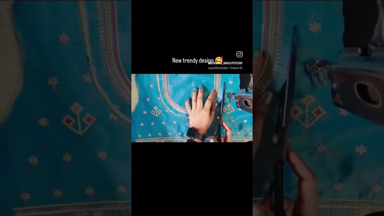 deep back neck blouse design