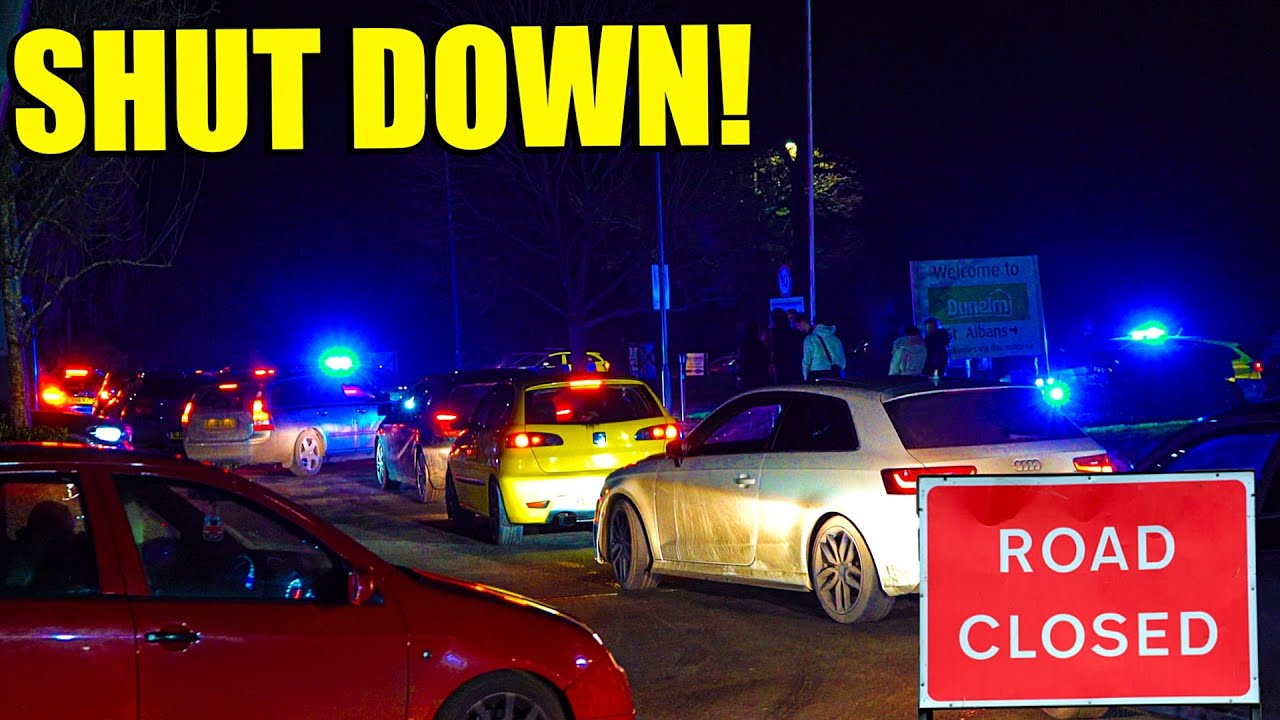 Car Meet SHUT Down By POLICE *ROAD CLOSED!* - YouTube