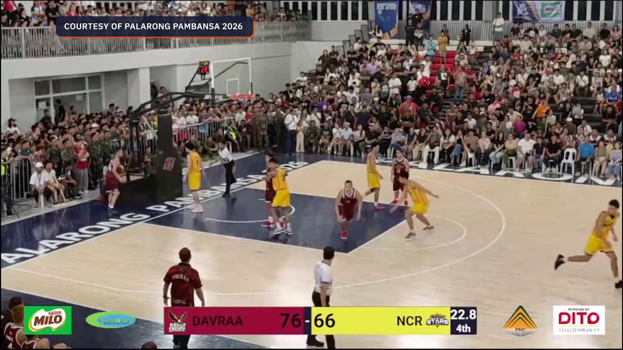 2026 Palarong Pambansa secondary boys' basketball semifinal - Davao Region vs NCR