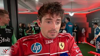 Charles Leclerc Post Race Interview Azerbaijan GP2025