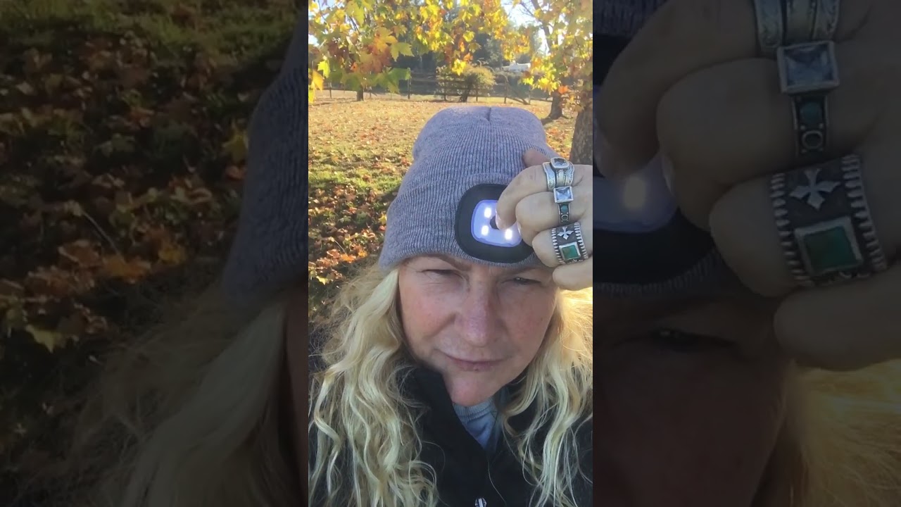 Night scope rechargeable led beanie with lights excellent for camping